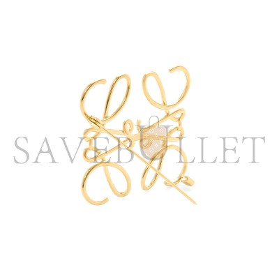 LOEWE ANAGRAM BROOCH IN METAL CIL0009803131 LOEWE ANAGRAM BROOCH IN METAL CIL0009803131
